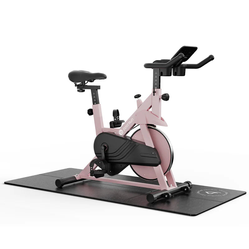 DeerRun S500 Rose Indoor-Smart-Bike mit einstellbarem magnetischem Widerstand und leisem Riemen und PitPat App