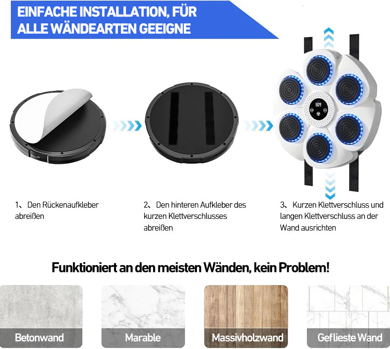 DeerRun® Smart Music Boxing Machine (Handschuhe und Ladekabel inklusive)