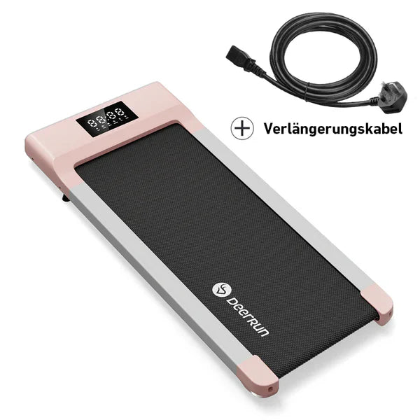 DeerRun® Q1 Classic Pro Smart-Walk-Laufband – Längerer Laufgürtel und 136 kg Tragfähigkeit mit Fernbedienung