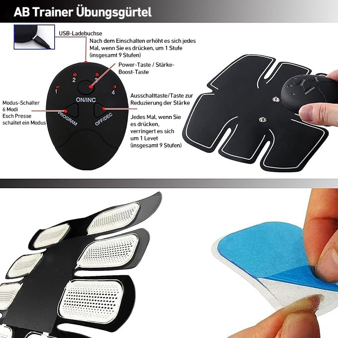 Bauchmuskel Tragbarer Toner - Trainer Trainingsgerät für Bauchmuskeln Home Office Übung