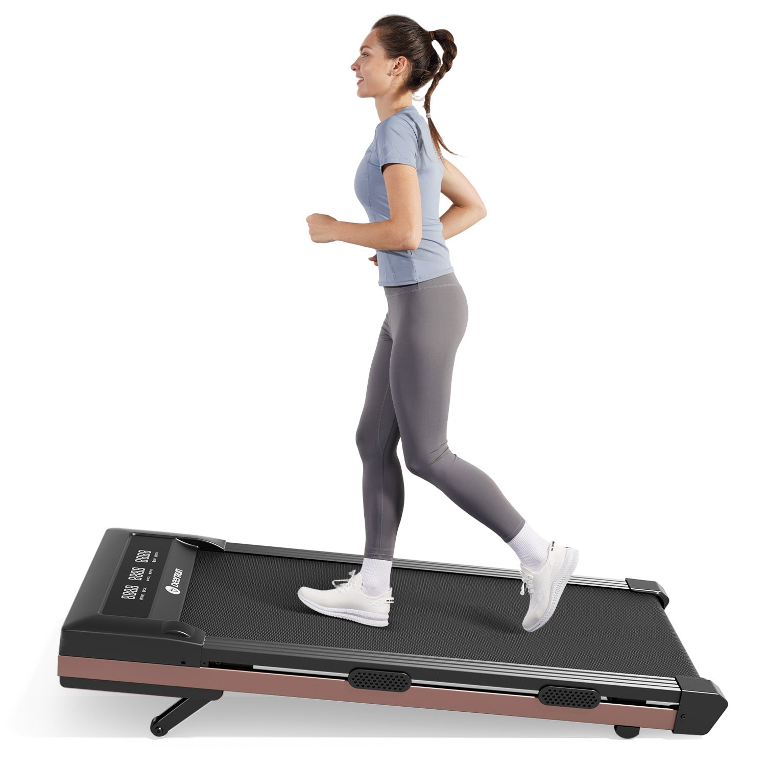 DeerRun Z10 Smart Incline Laufband #Farbe_Schwarz mit Roségold