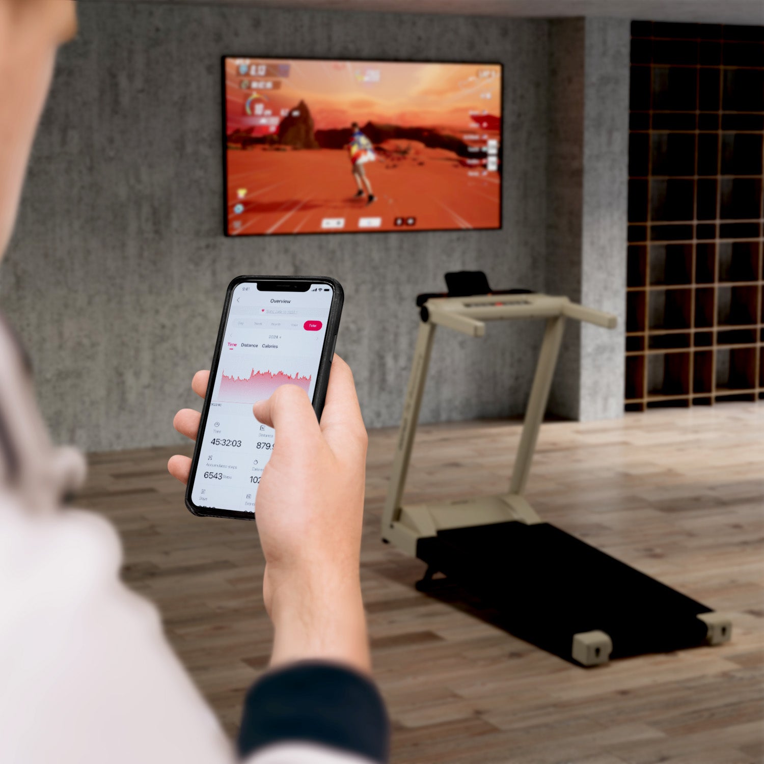 DeerRun A1 Pro Starligh-Edition faltbares Laufband mit 6 % Steigung, Bluetooth und drahtloser Fernbedienung
