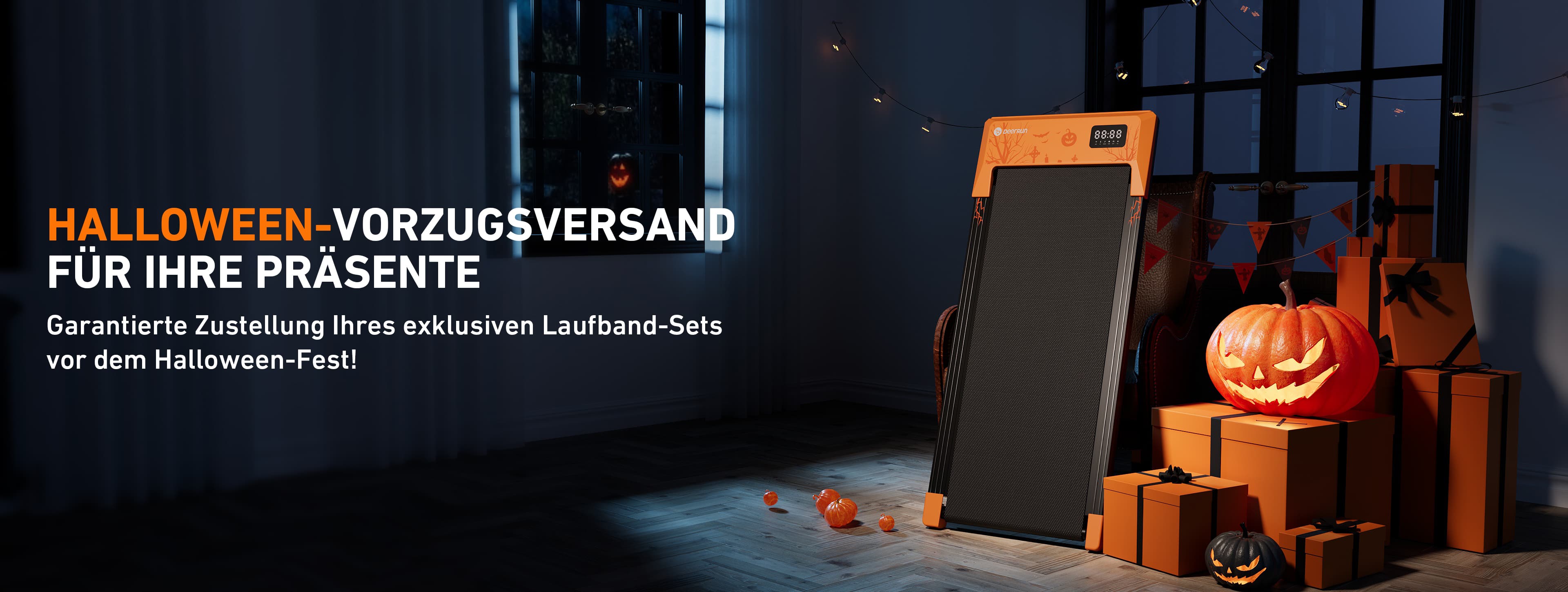 DeerRun Q1 Plus Smartes Walking Pad-Halloween Sondermodell Details