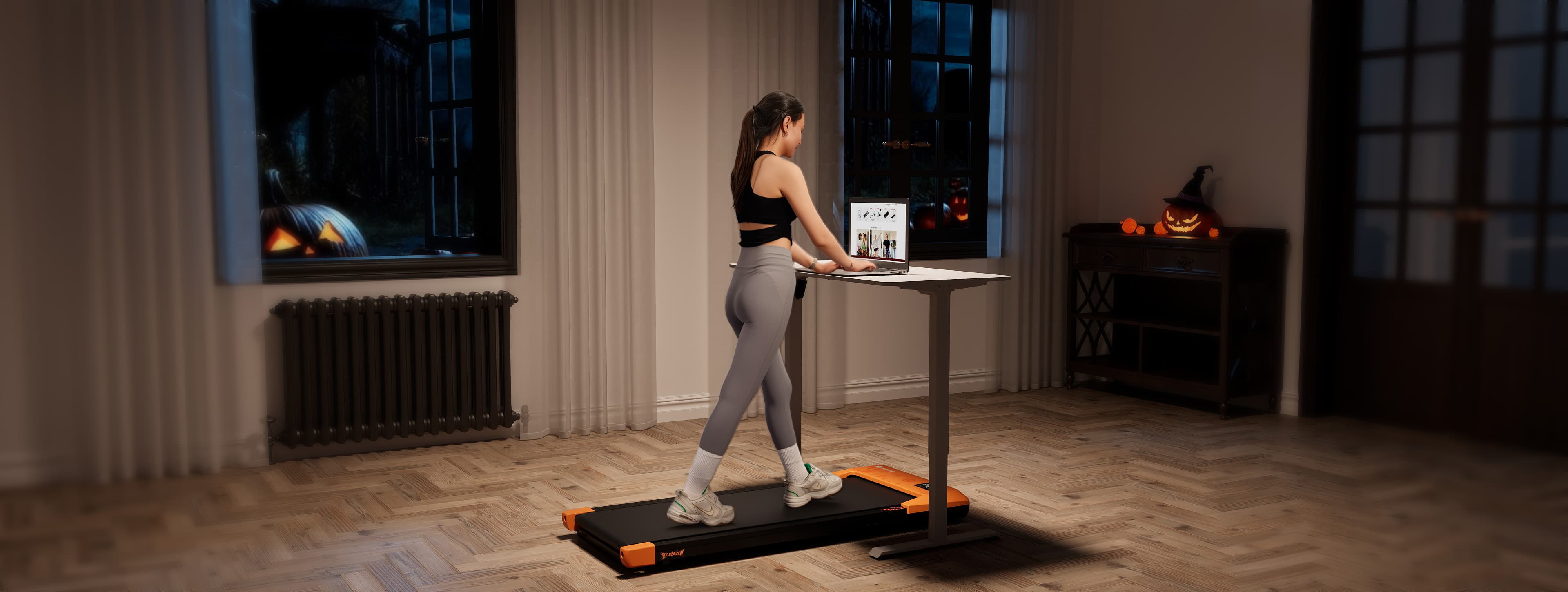 DeerRun Q1 Plus Smartes Walking Pad-Halloween Sondermodell Details