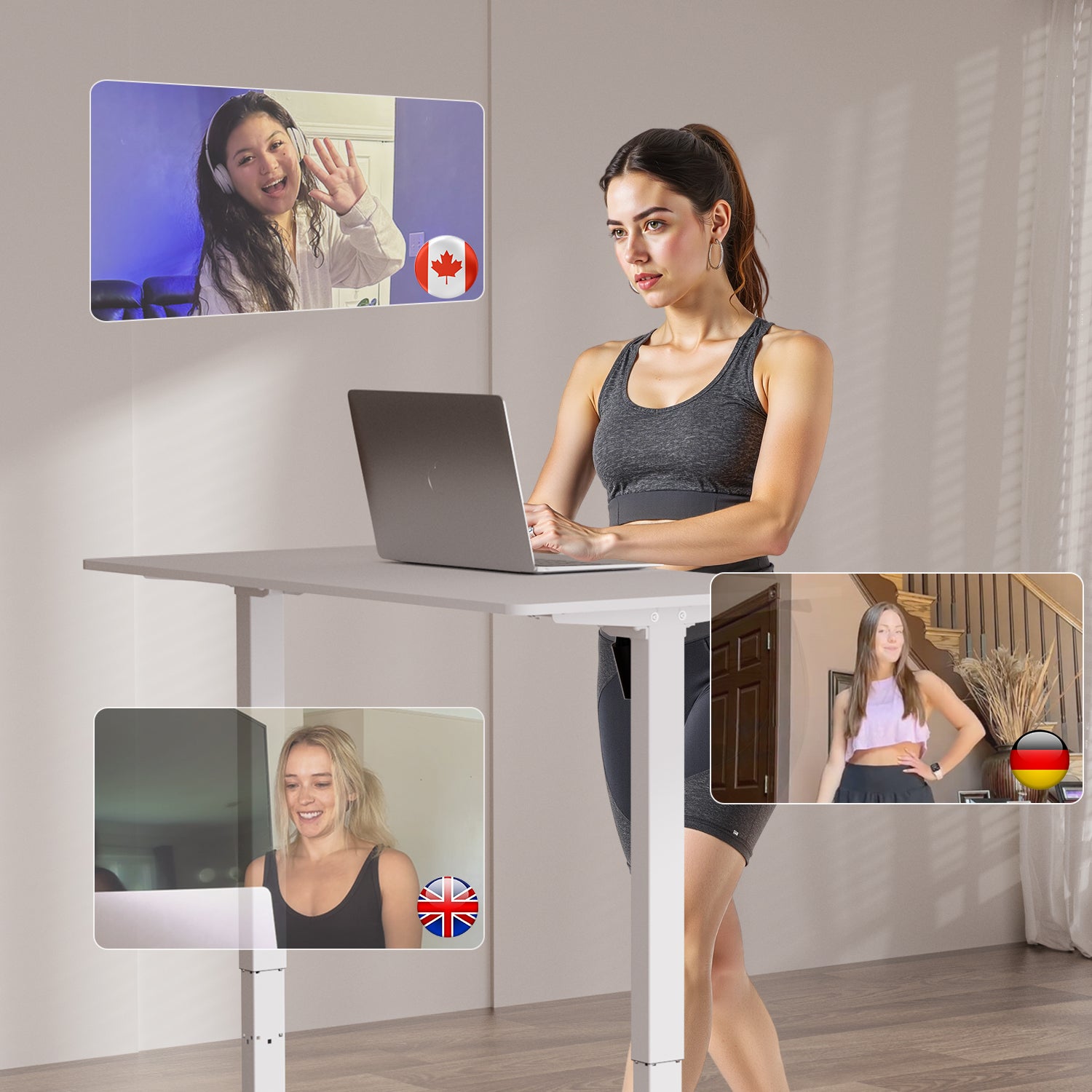 DeerRun Q2 Urban Walking Pad mit Steigung & Fernbedienung #Farbe_Schwarz