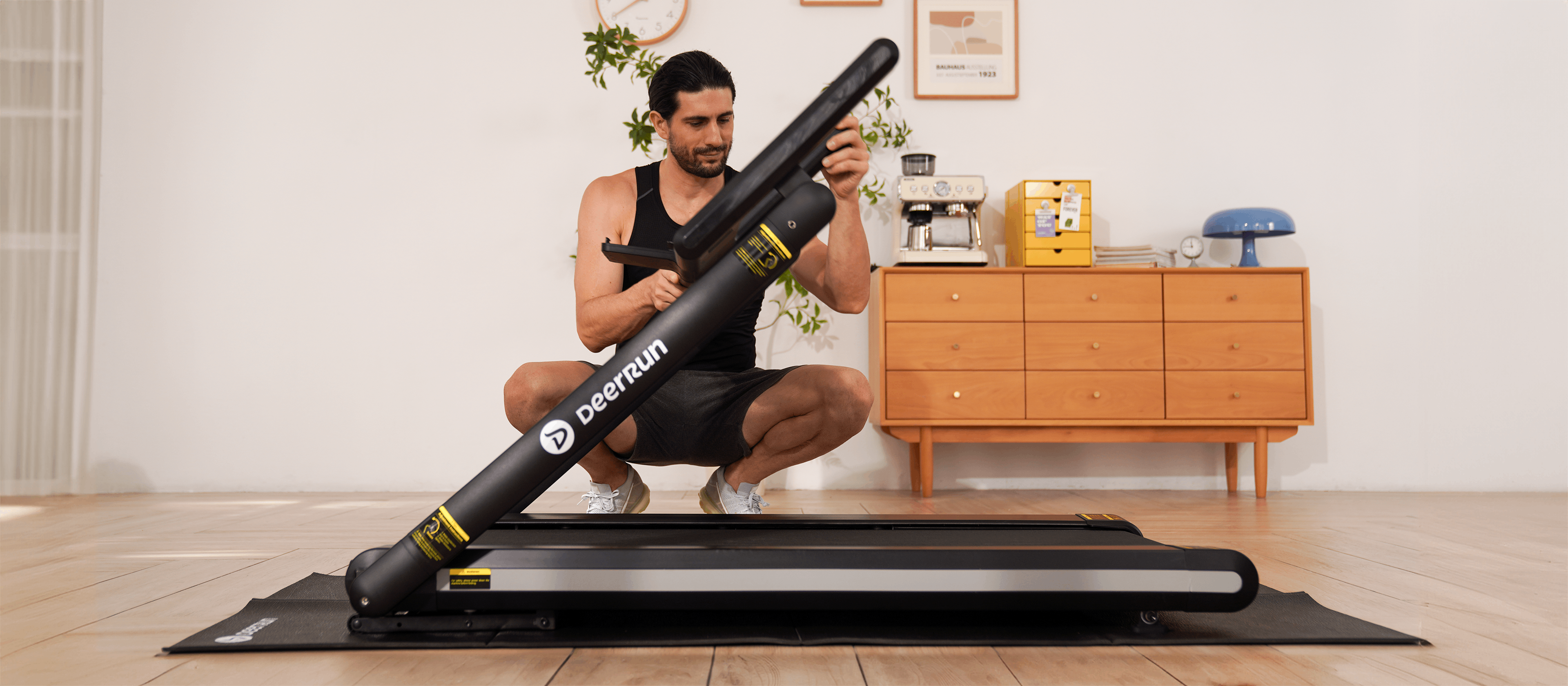 DeerRun X20 Profi Laufband mit 15_ Automatischer Steigung-18-kmh Details