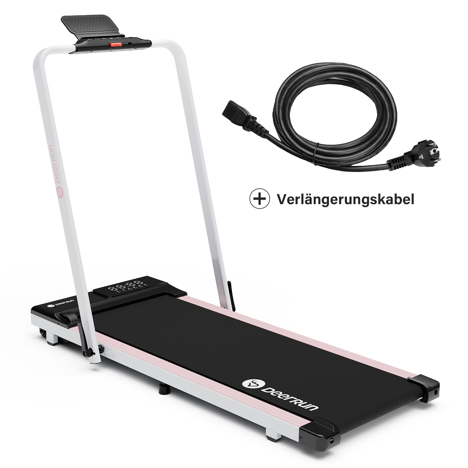 DeerRun A5 Pro Smartes 2 in 1 Laufband #Farbe_Rosa