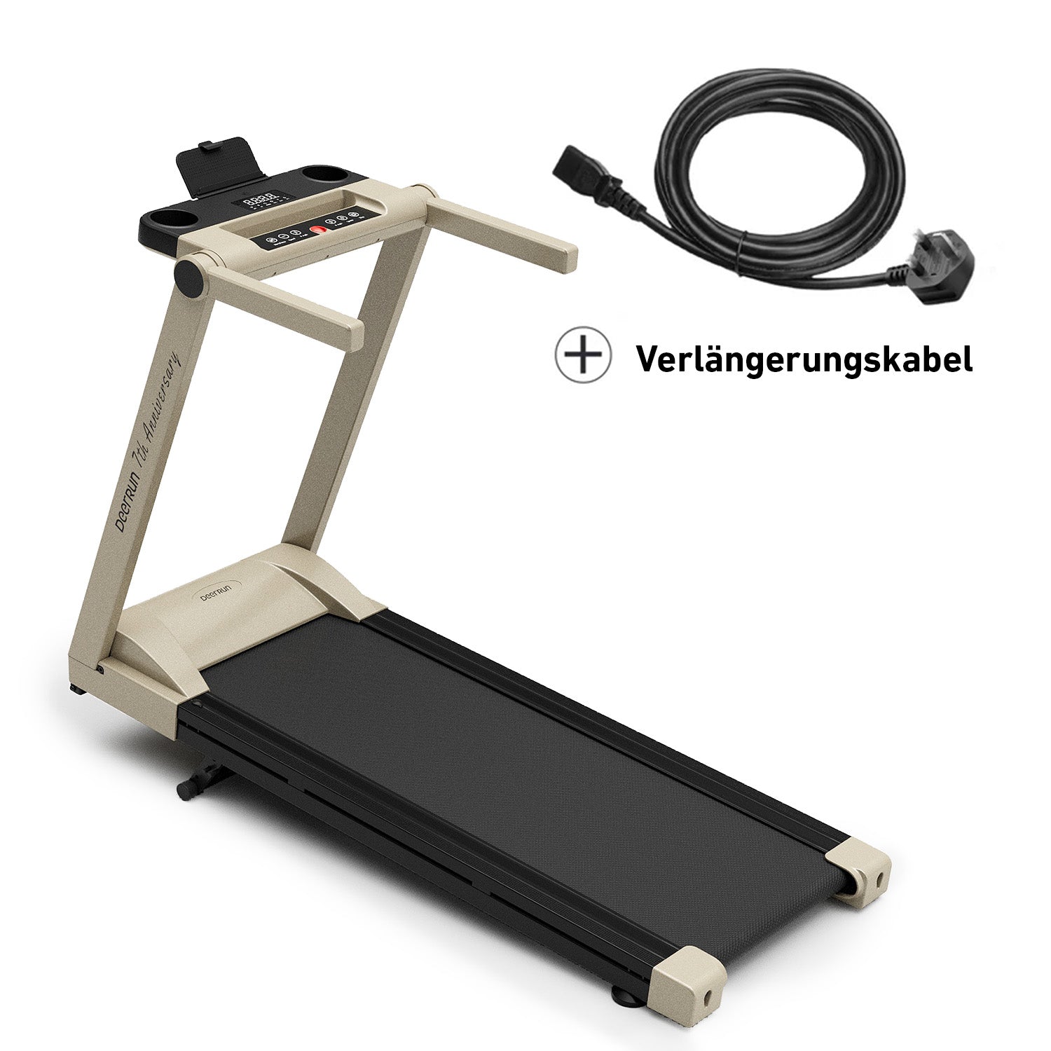DeerRun A1 Pro Starligh-Edition faltbares Laufband mit 6 % Steigung, Bluetooth und drahtloser Fernbedienung