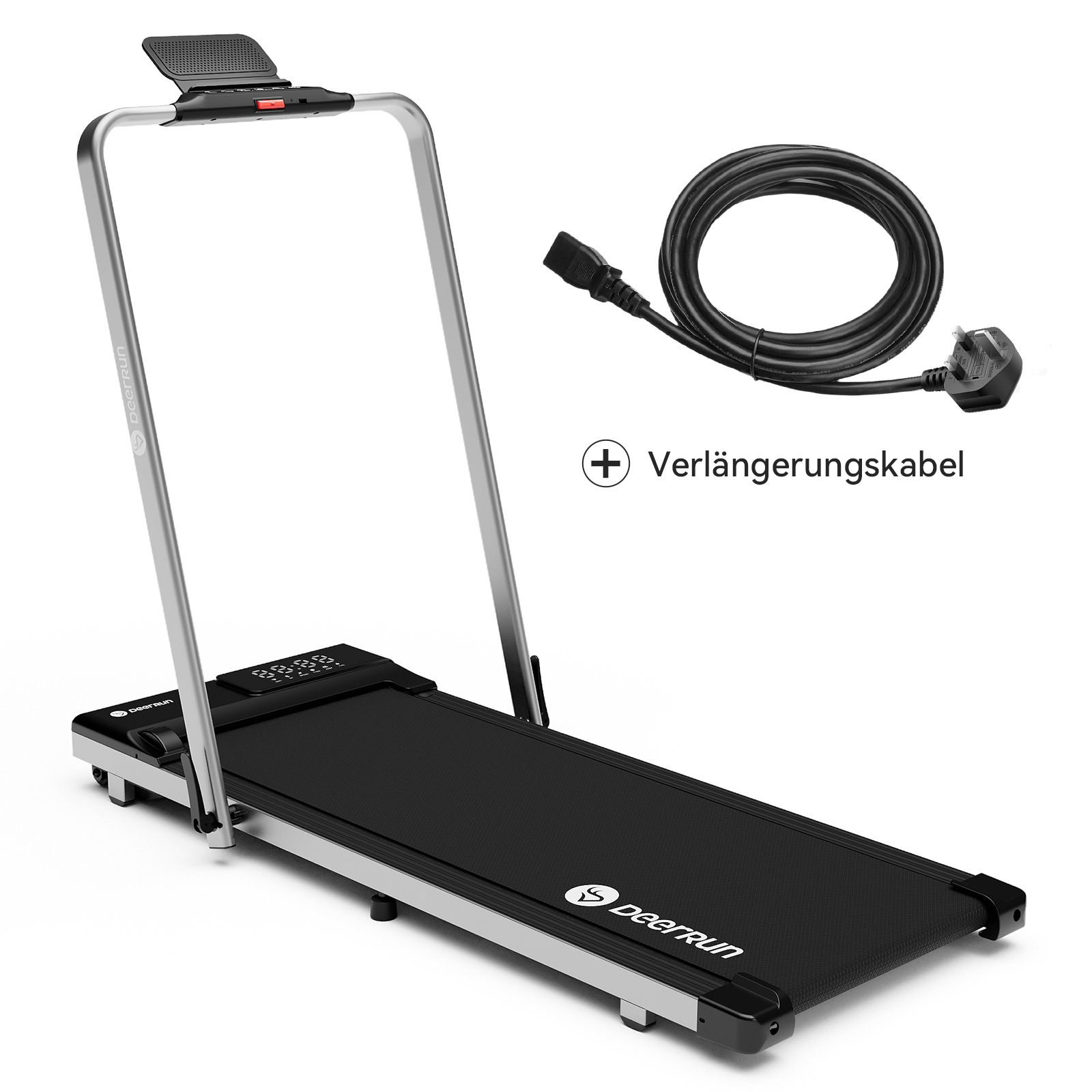 DeerRun A5 Pro Energie-2025 Smartes 2-in-1 Laufband | Upgrade-Chip & NFC-Unterstützung mit 136 kg Tragfähigkeit und Fernbedienung
