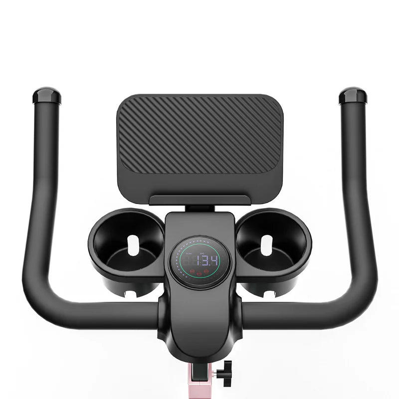 DeerRun S500 Rose Indoor-Smart-Bike mit einstellbarem magnetischem Widerstand und leisem Riemen und PitPat App