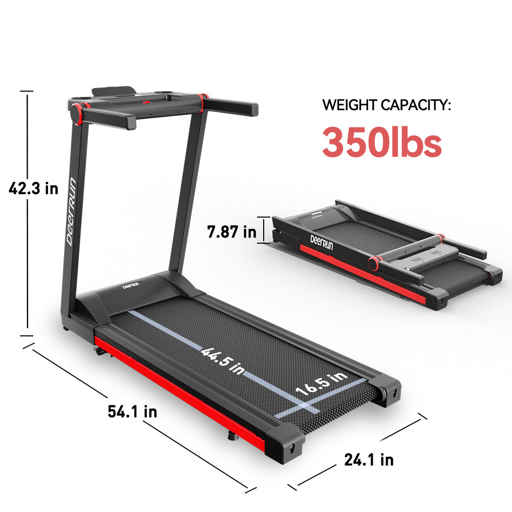 DeerRun A1 Pro Folding smart treadmill with incline - 10 MPH