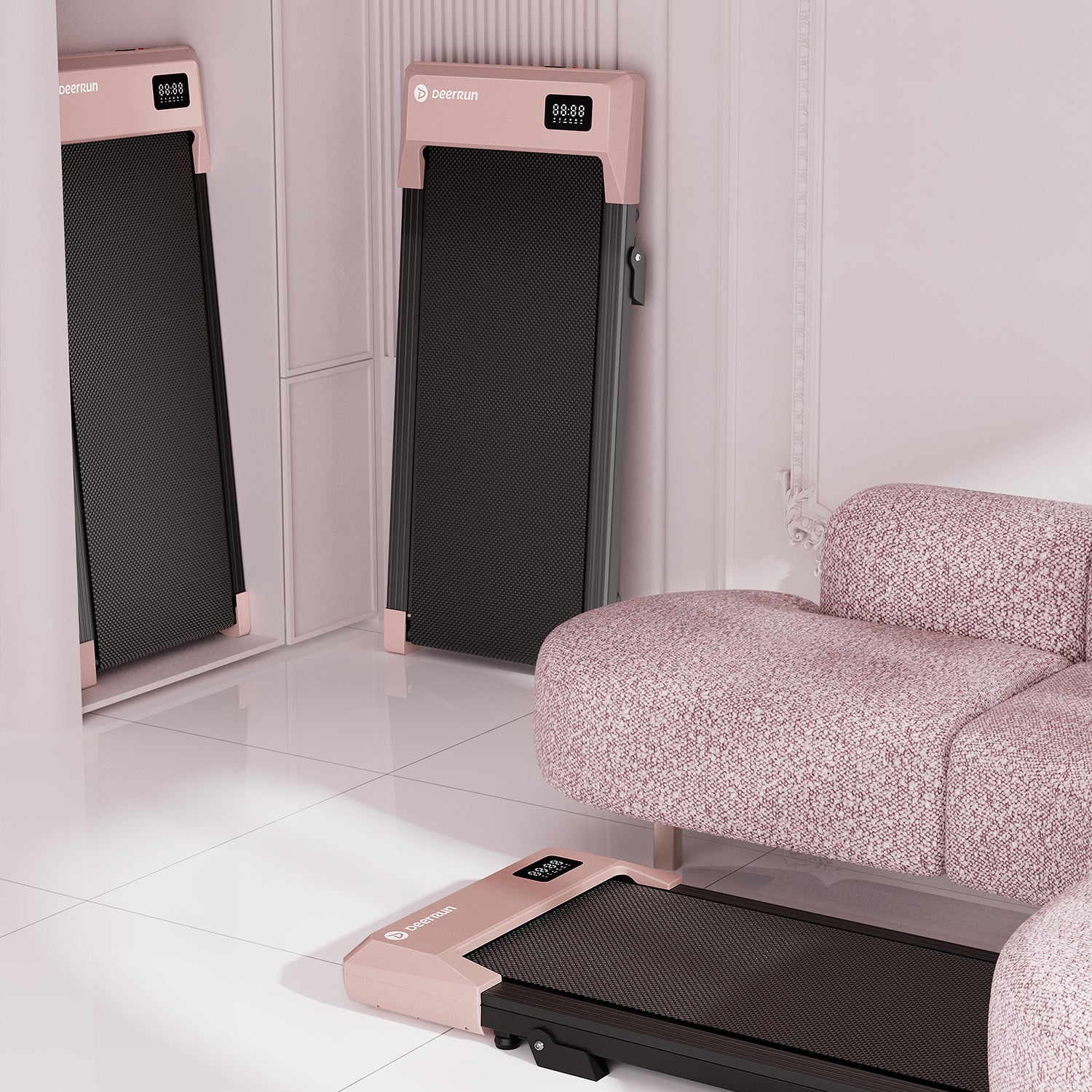 DeerRun Q2 Urban Walking Pad mit Steigung & Fernbedienung - 1- 6 km/h