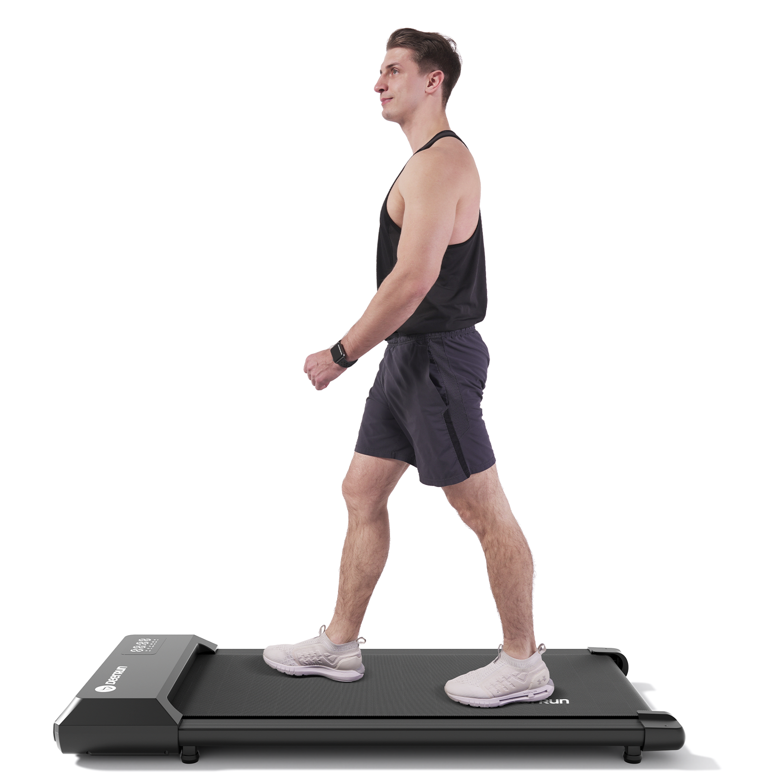 DeerRun Q1 Urban Upgrade | Smart-Walk-Laufband mit 136 kg Tragfähigkeit und Fernbedienung