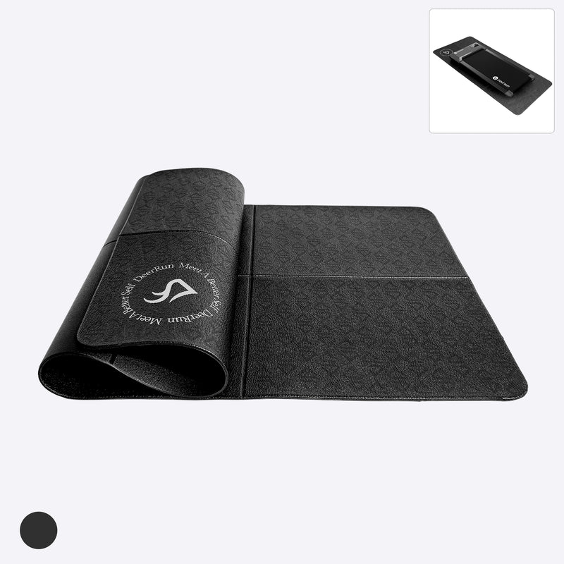 DeerRun® Glory-Signature-Matte made of 6 mm PVC, foldable treadmill mat with higher density