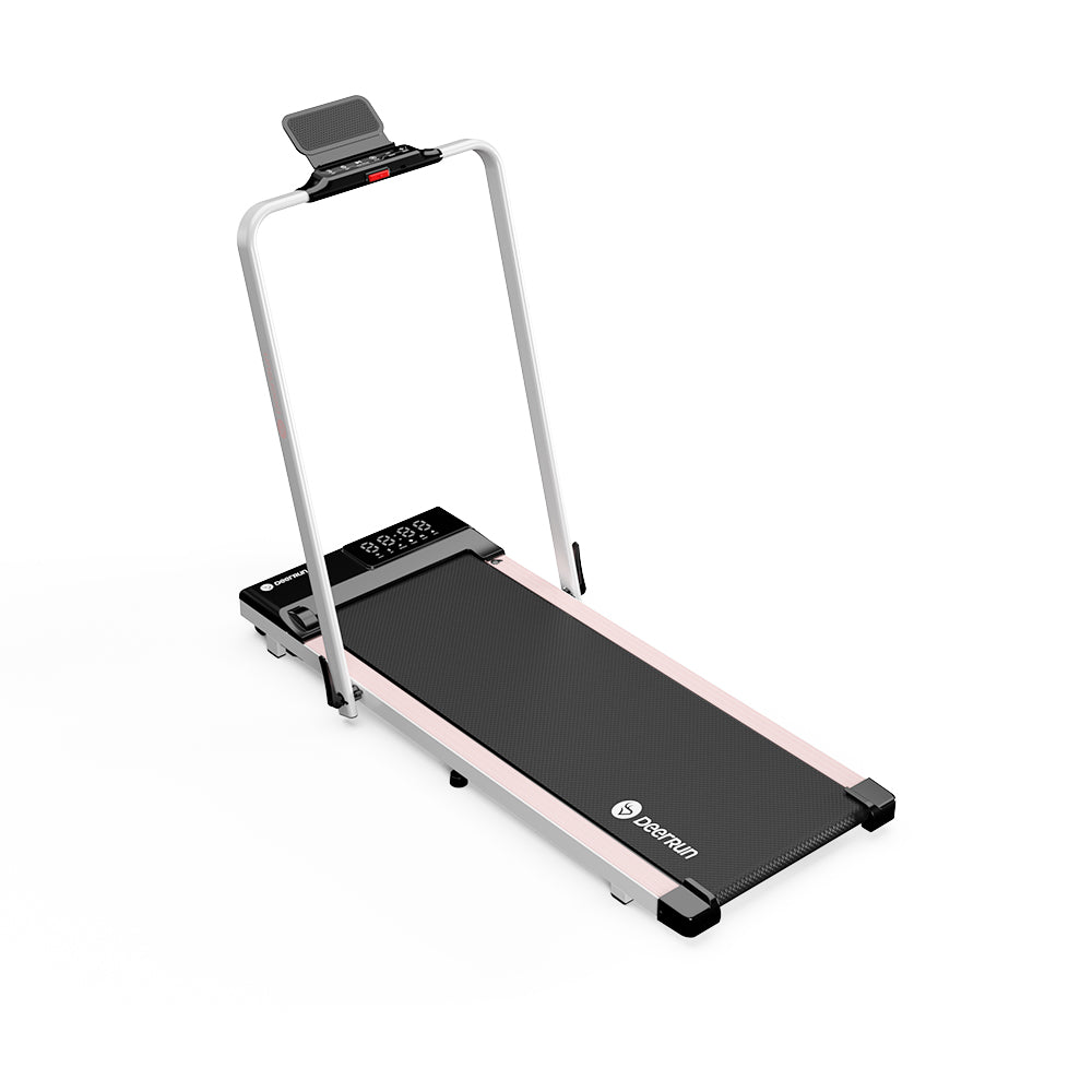 DeerRun A5 Pro Smart 2 in 1 Folding Treadmill Pink