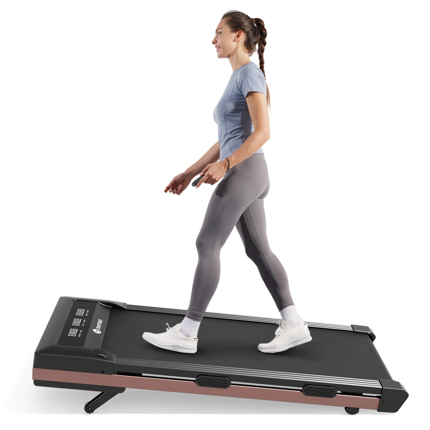 DeerRun Z10 Smart Incline Laufband #Farbe_Schwarz mit Roségold