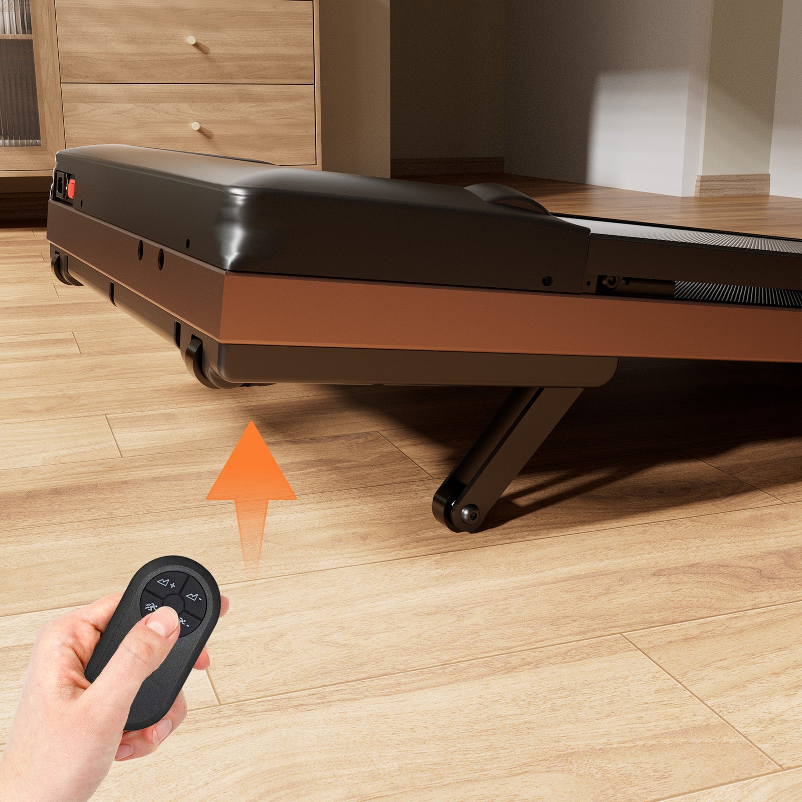 DeerRun Z10 Smart Incline Laufband #Farbe_Schwarz mit Roségold