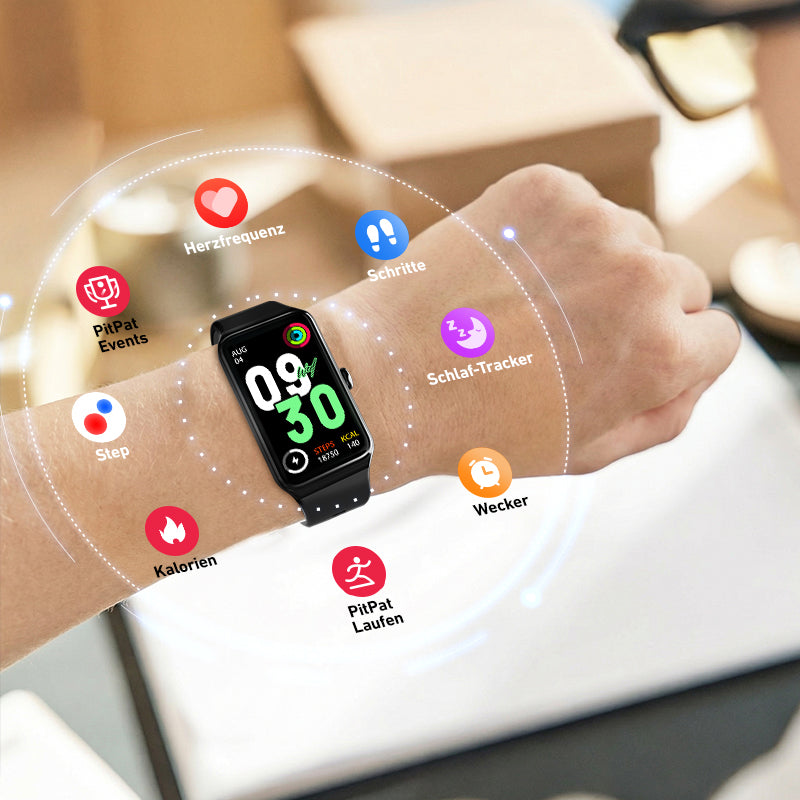 DeerRun® Fitness-Smartwatch: Mit der PitPat-App synchronisieren & Workouts aufzeichnen