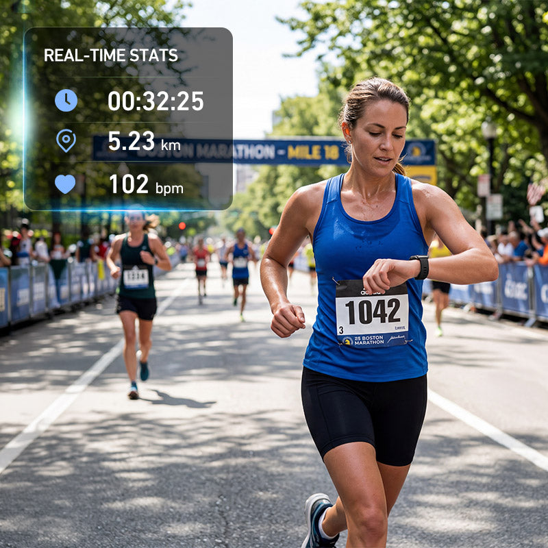 DeerRun® Fitness-Smartwatch: Mit der PitPat-App synchronisieren & Workouts aufzeichnen