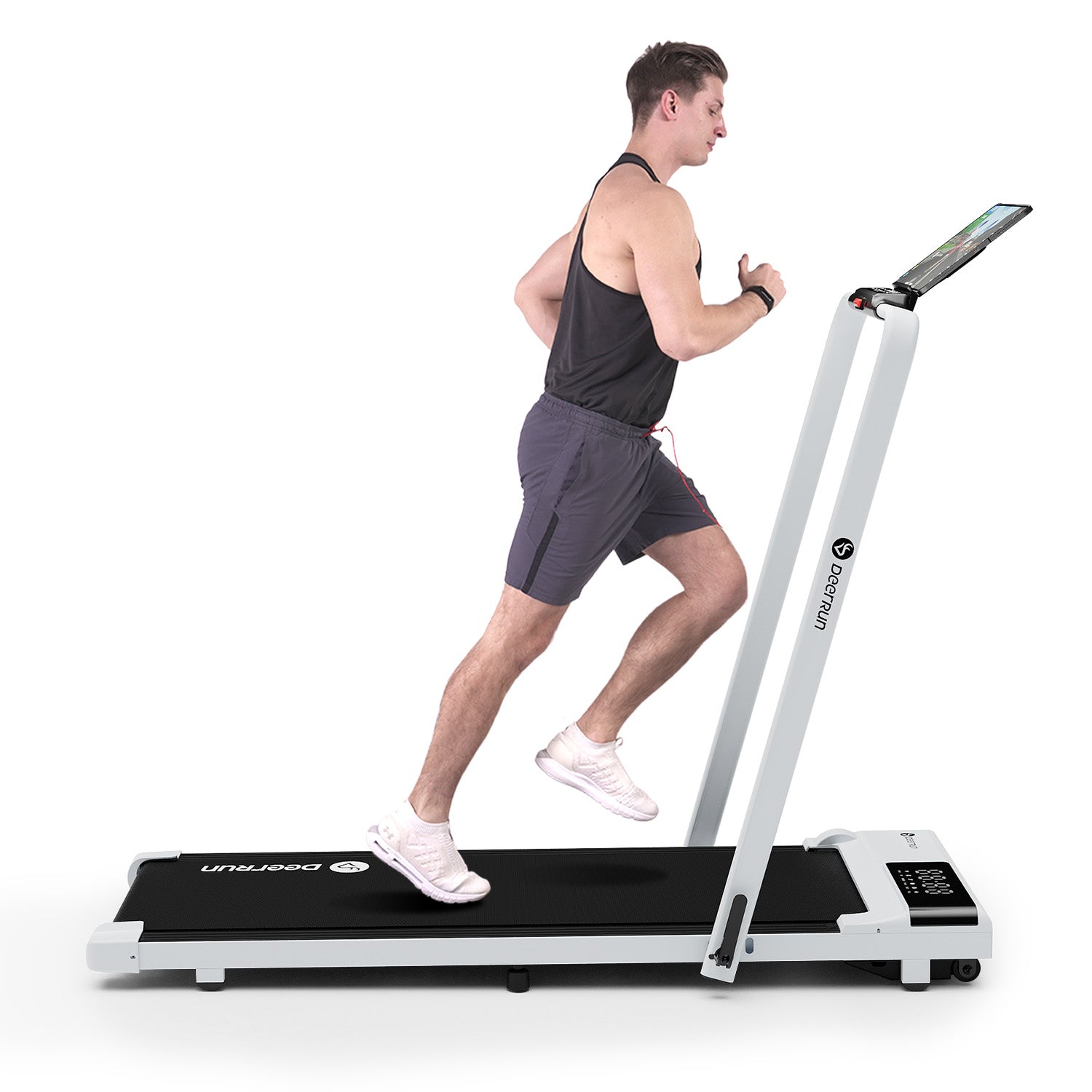 DeerRun A5 Pro Smartes 2 in 1 Laufband #Farbe_Weiß
