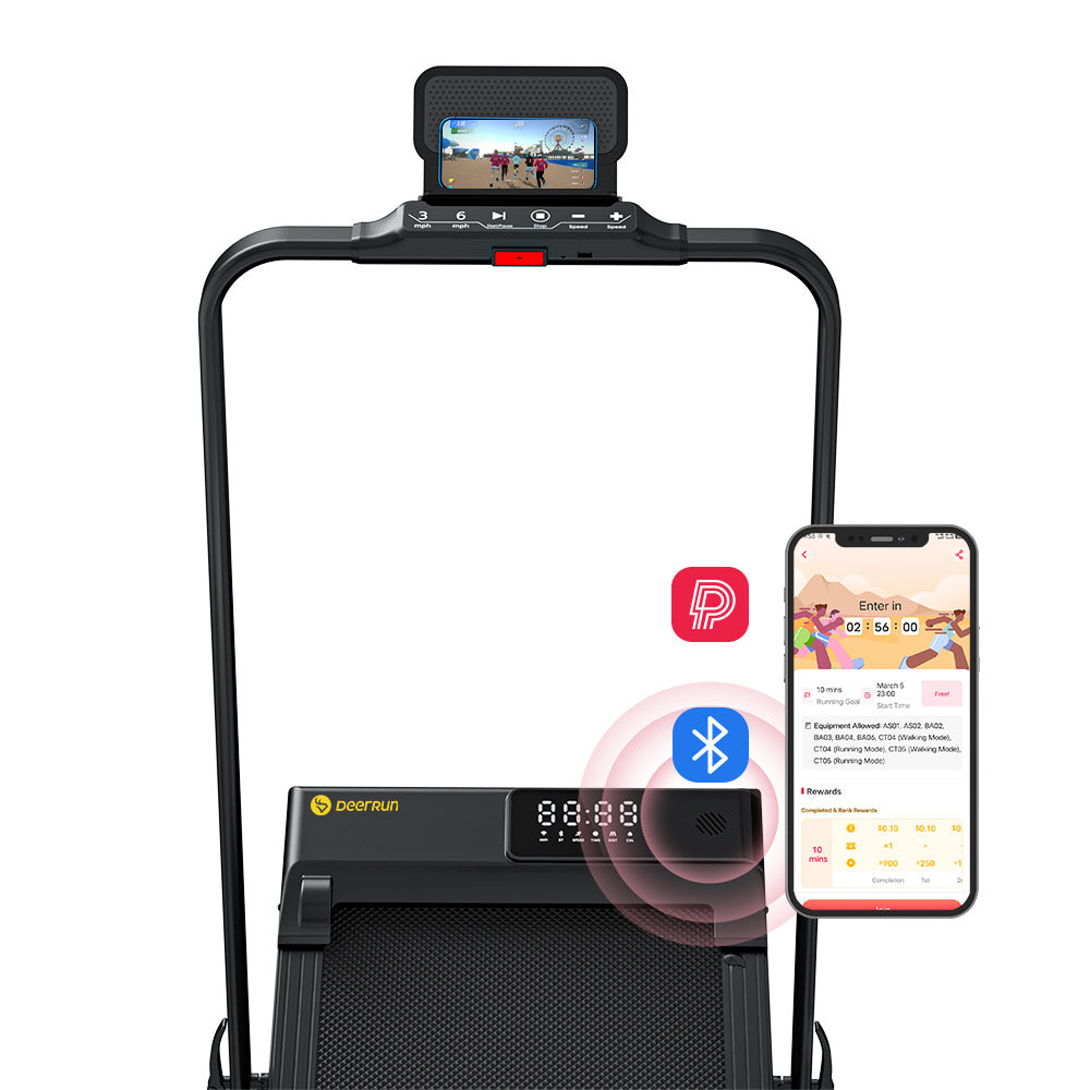 DeerRun A5 Smart 2 in 1 Folding Treadmill with Built-in Speakers