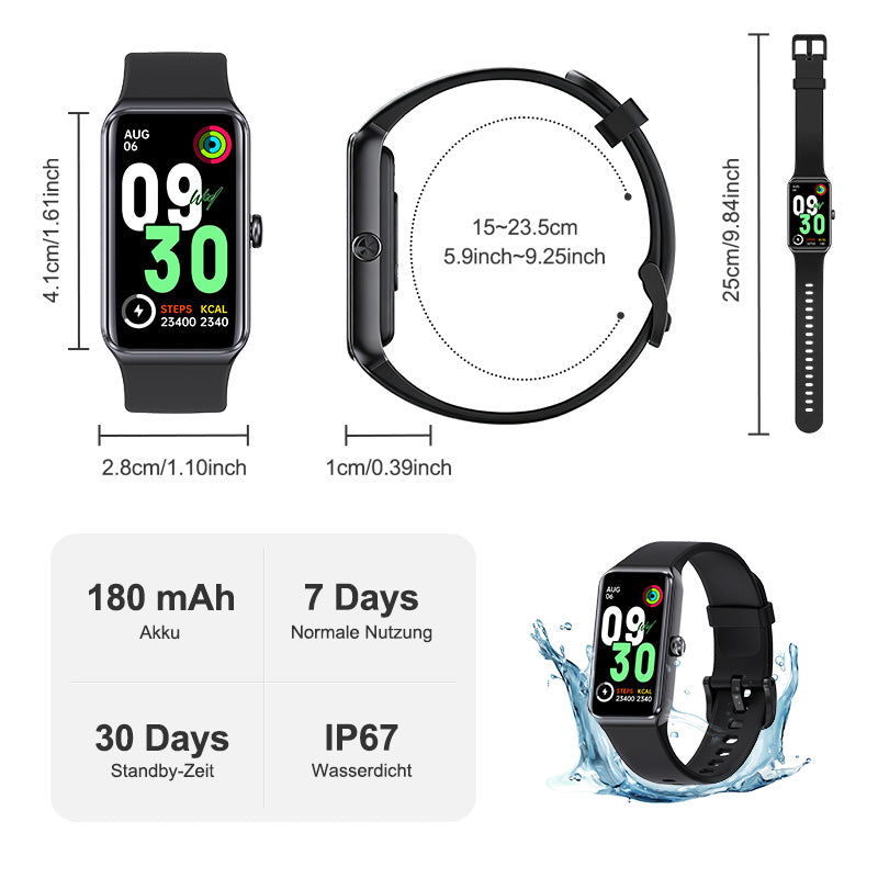 DeerRun® Fitness-Smartwatch: Mit der PitPat-App synchronisieren & Workouts aufzeichnen