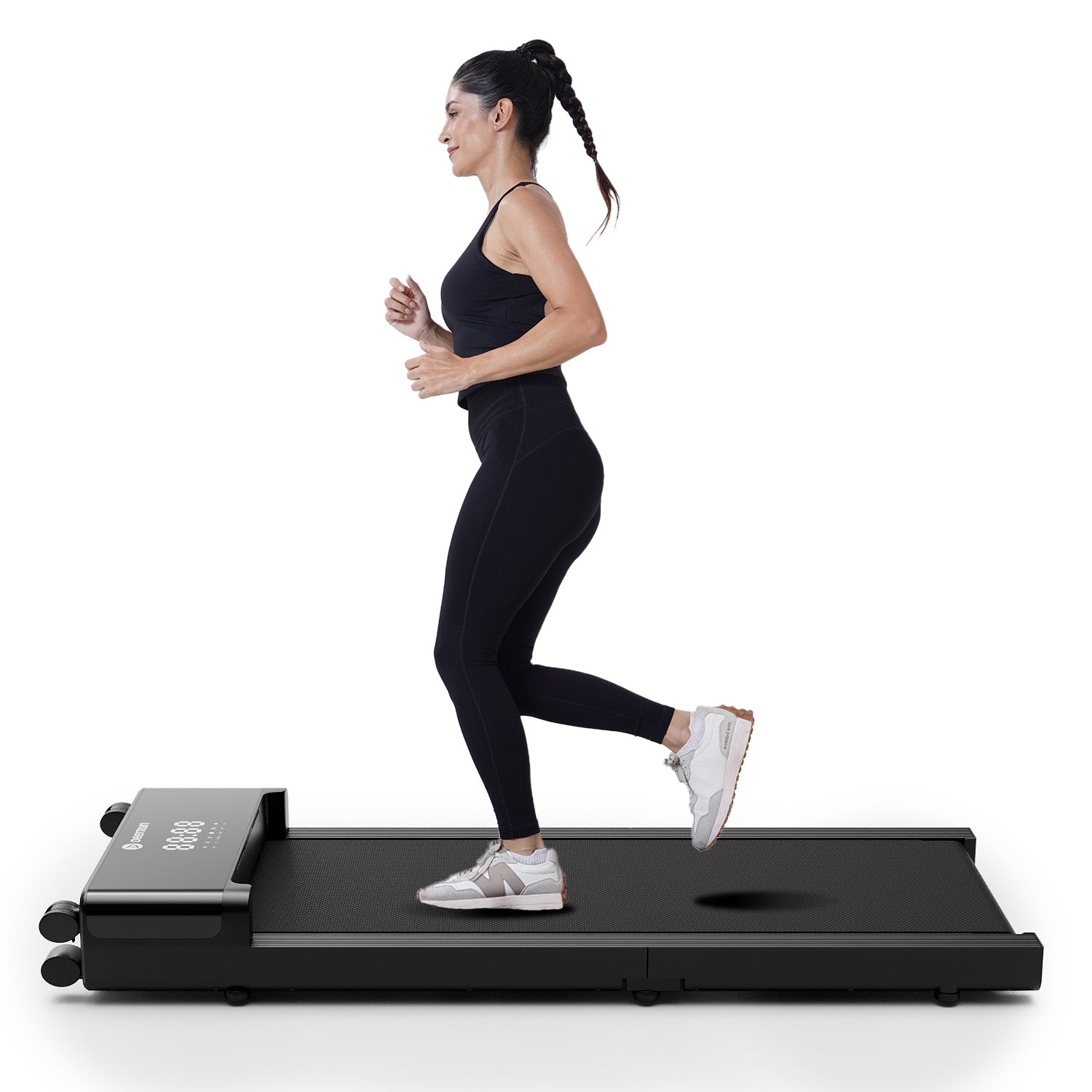 DeerRun Z20 Ultra‑Kompaktes, faltbares Laufband mit Gehmatte, für Büro und Zuhause,136 kg