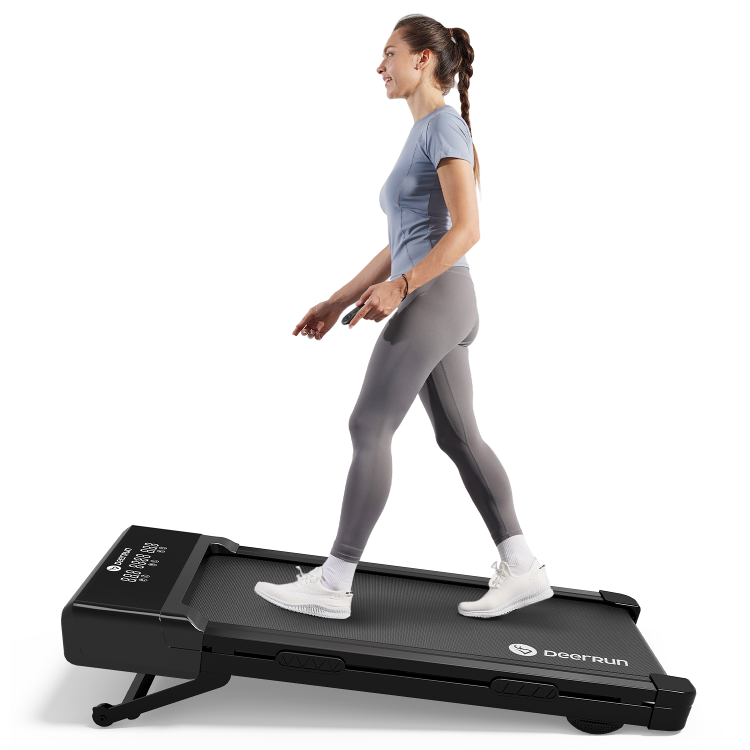 DeerRun Z10 Smart-Walk-Laufband mit 12% automatische Neigung und Fernbedienung