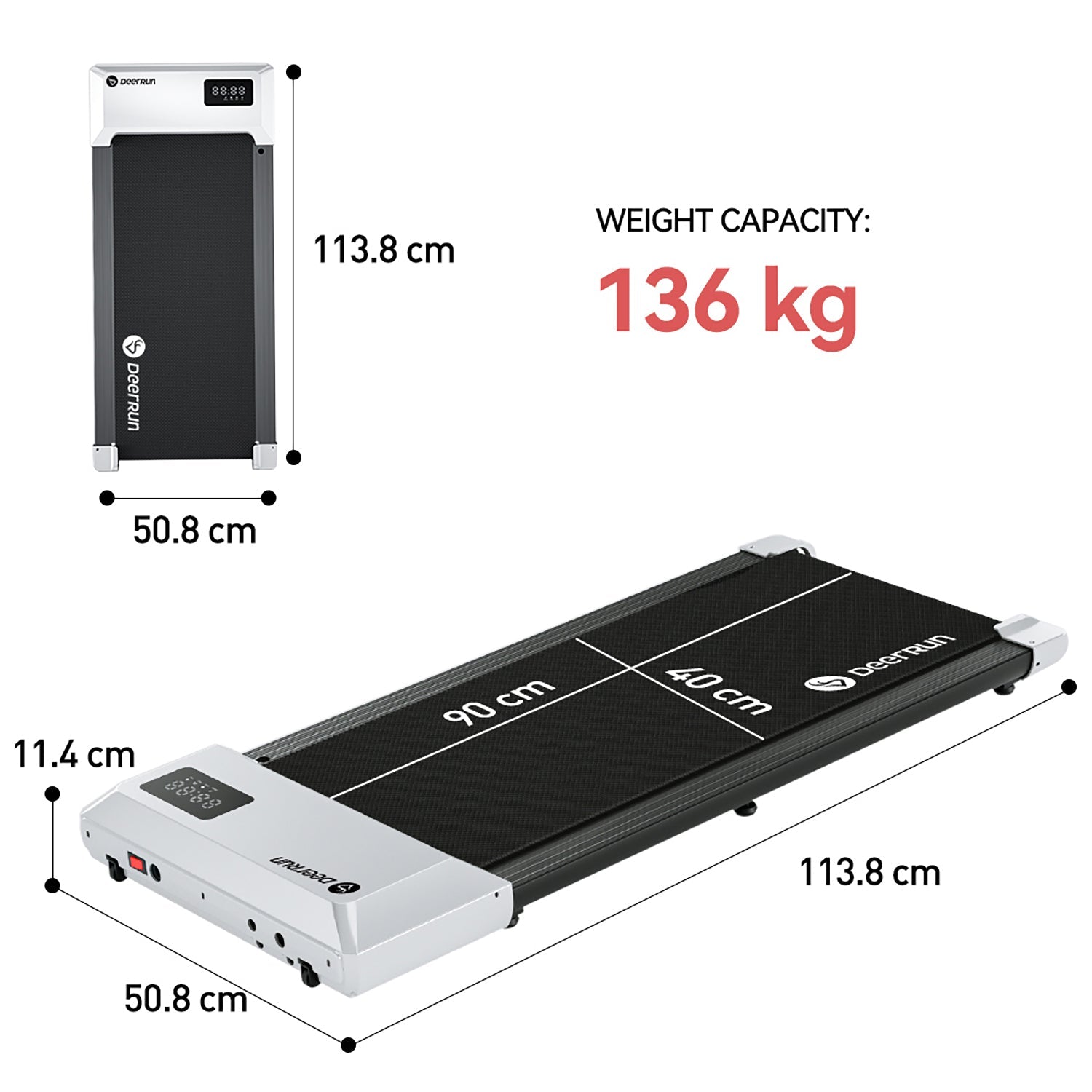 DeerRun Q1 Mini Under-Desk Treadmill