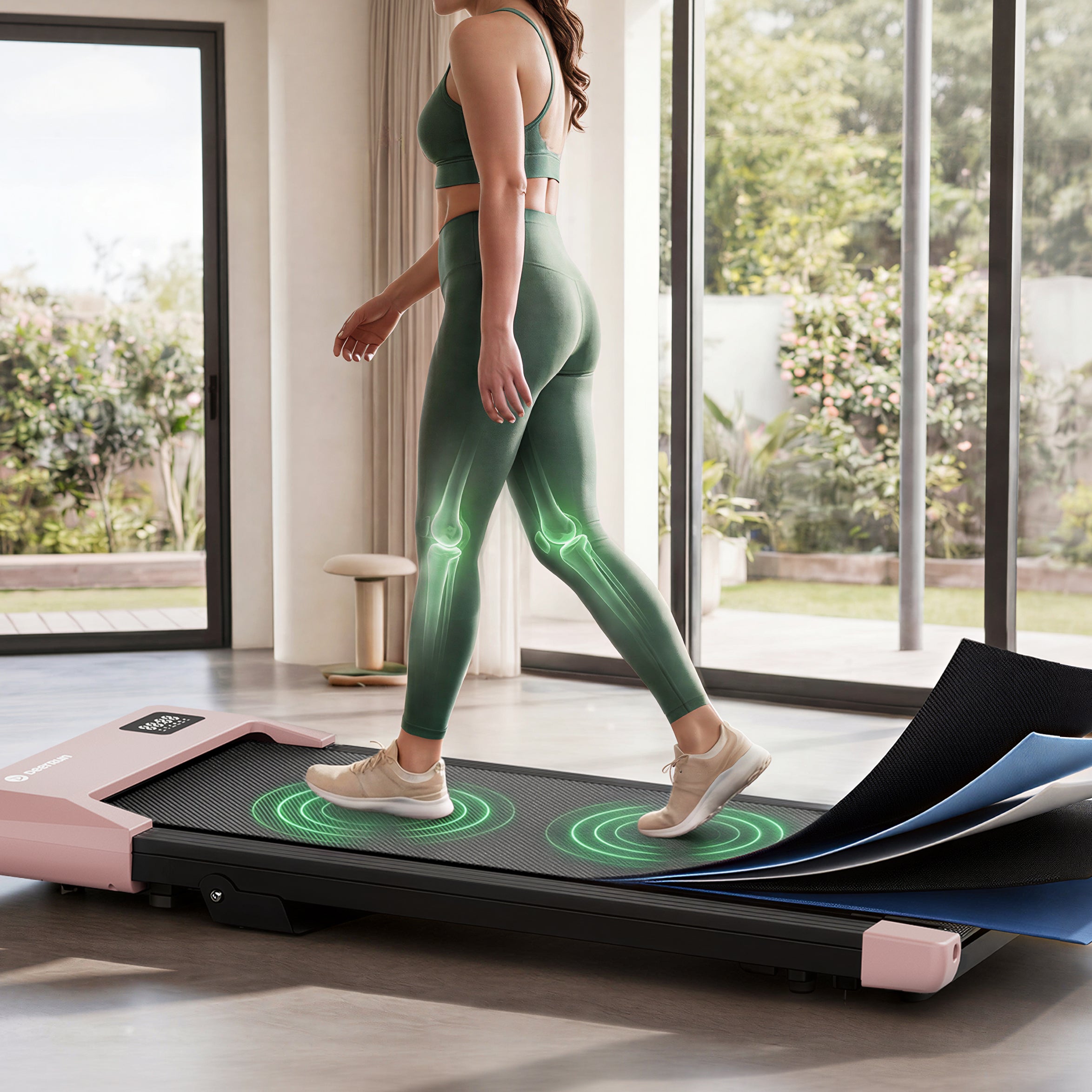 DeerRun Q2 Urban Walking Pad mit Steigung & Fernbedienung – 1–6 km/h