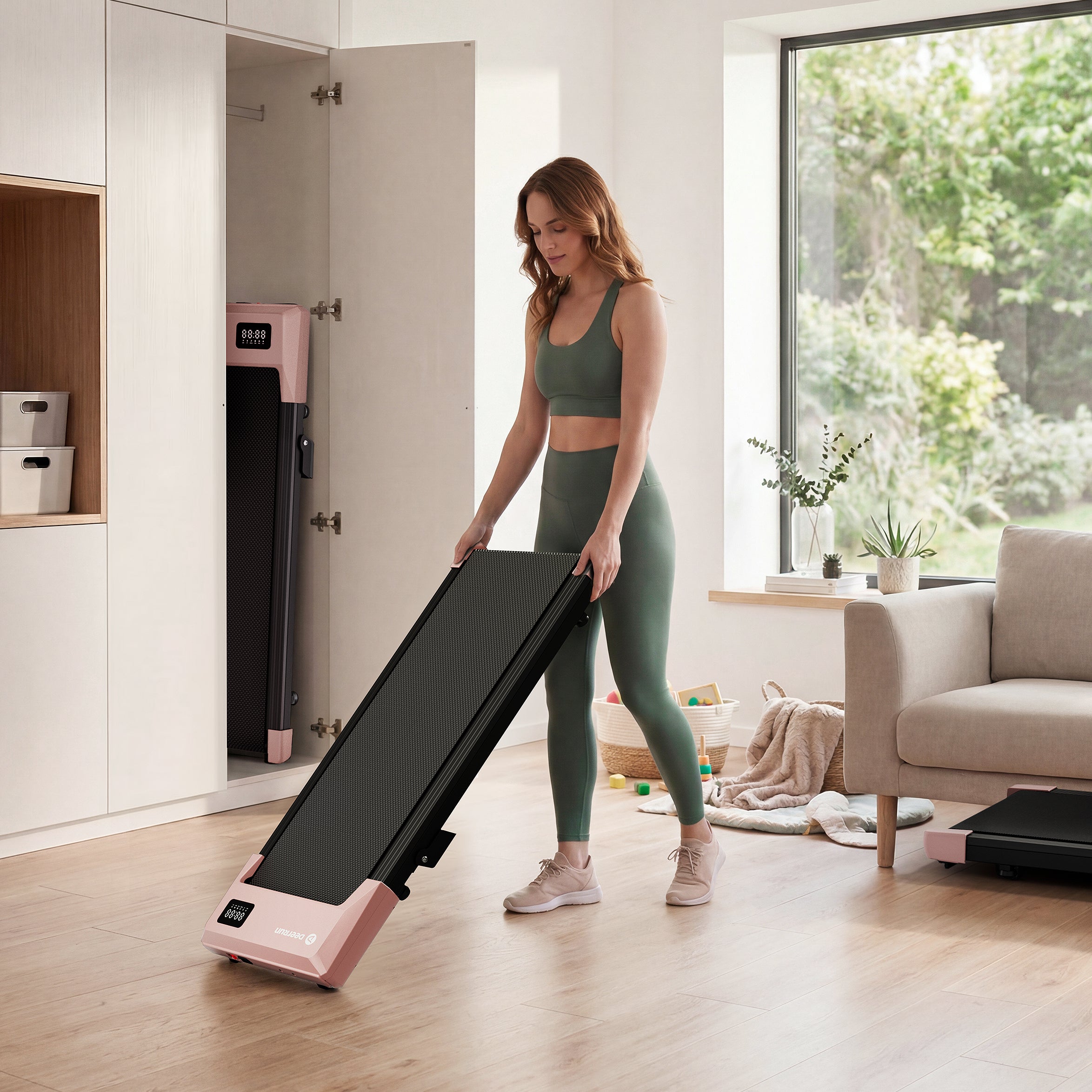 DeerRun Q2 Urban Walking Pad mit Steigung & Fernbedienung – 1–6 km/h