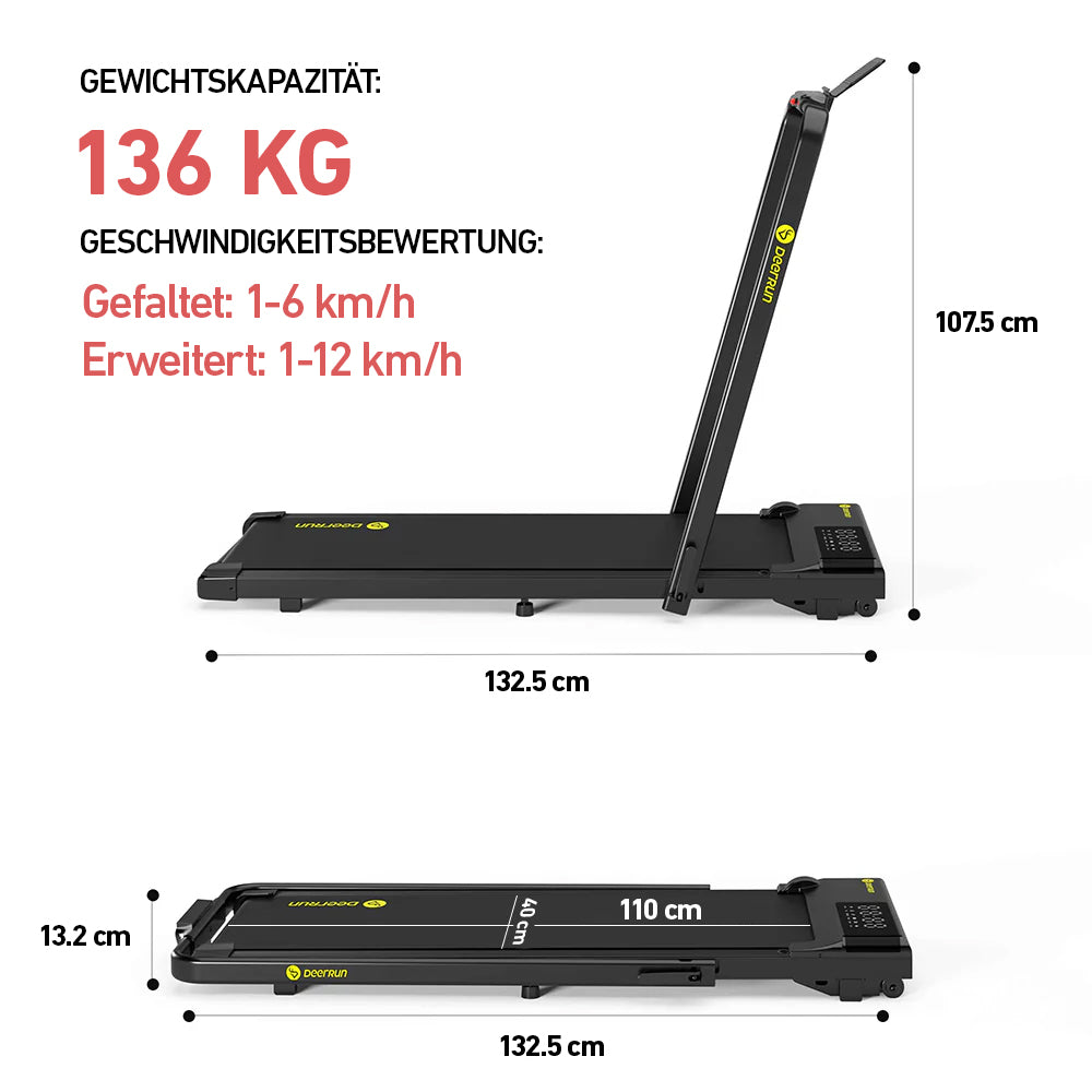 DeerRun A5 Pro Smart 2-in-1 Klapp-Laufband