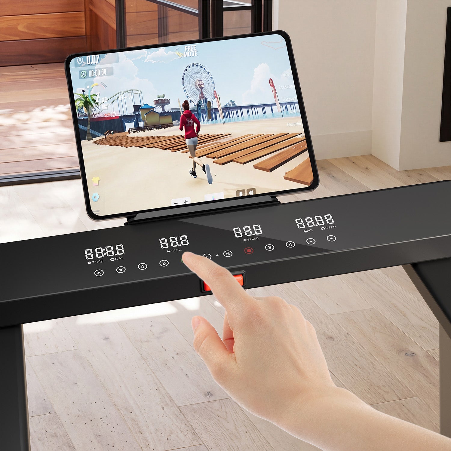 DeerRun Z10 Pro Muse 2-in-1 Klappbares Laufband mit 12% Auto-Steigung