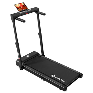 DeerRun Flex Fold 1 Zusammenklappbares Laufband mit Handlauf zum Gehen und Joggen