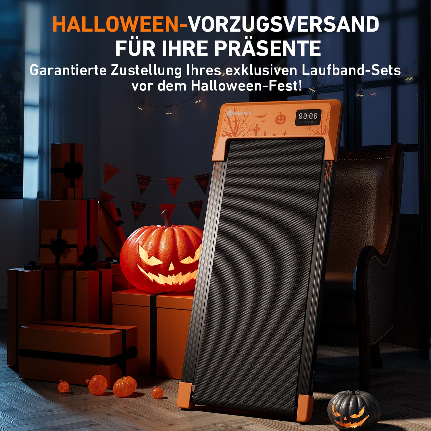 DeerRun Q1 Plus Smartes Walking Pad-Halloween Sondermodell