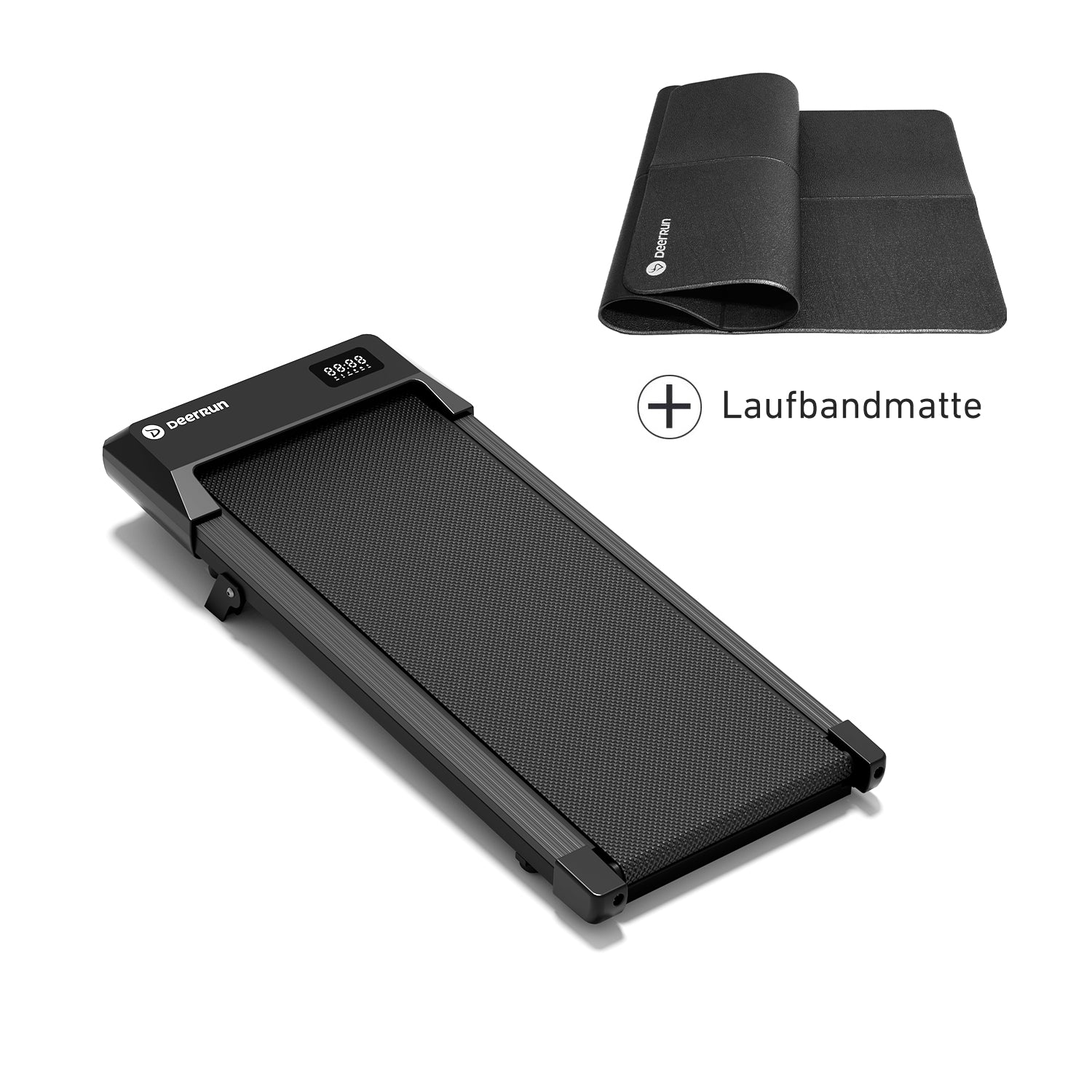 DeerRun Q2 Urban Walking Pad mit Steigung & Fernbedienung #Farbe_Schwarz