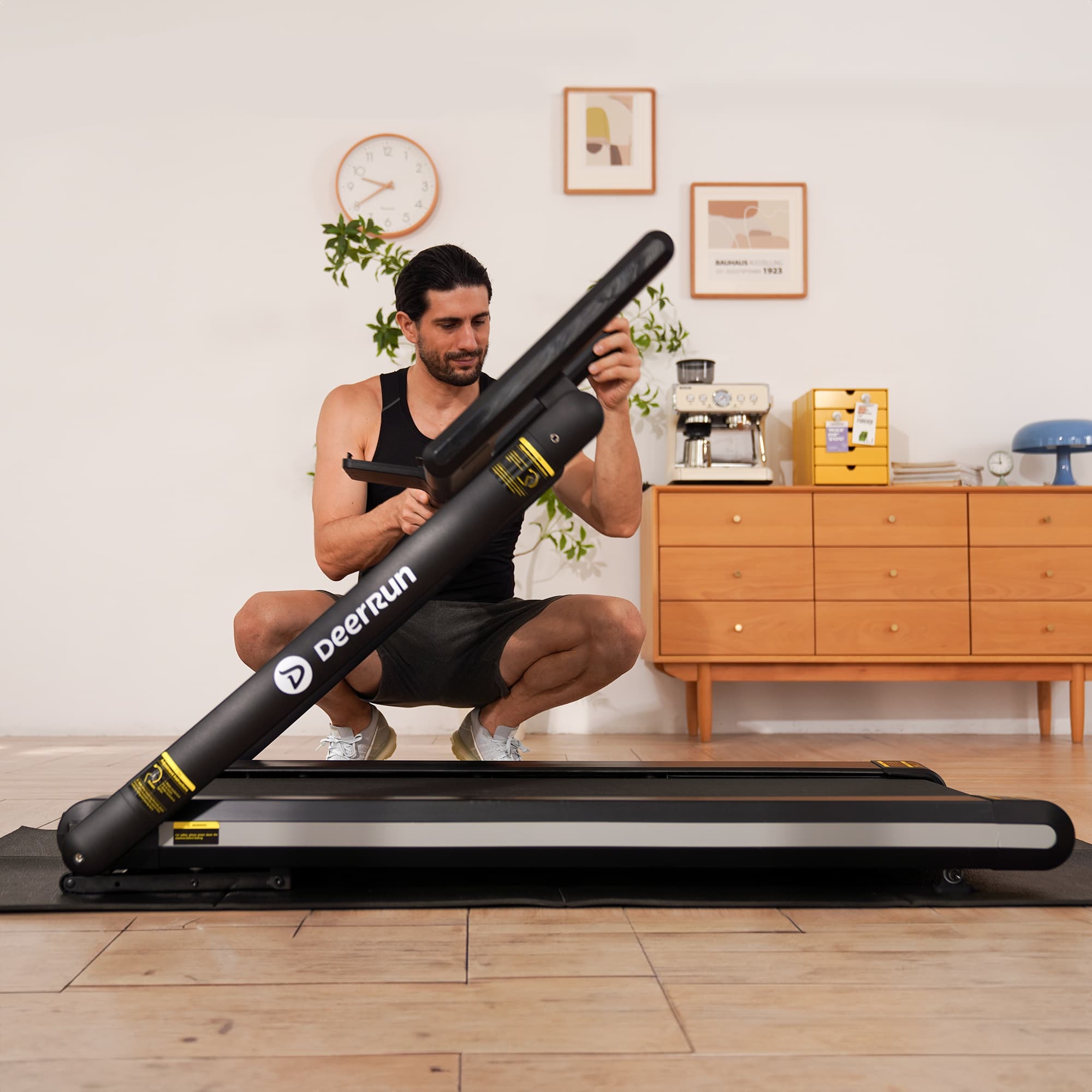 DeerRun X20 Smart Profi-Laufband - 15 % Steigung, bis 18 km/h, große Lauffläche
