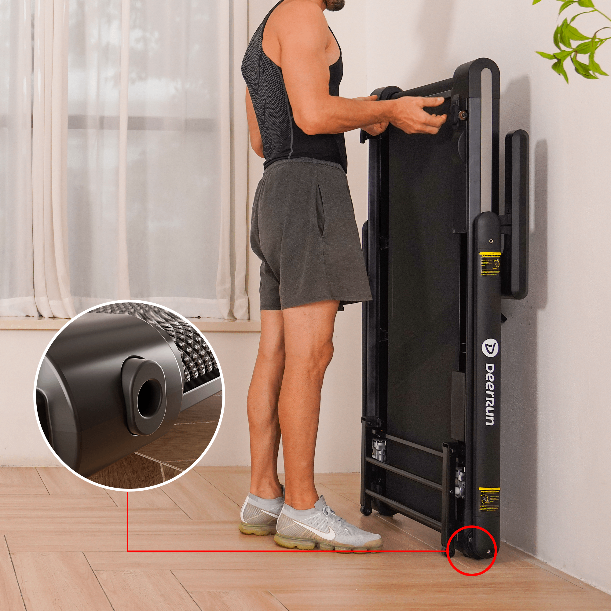 DeerRun X20 Profi Laufband mit 15_ Automatischer Steigung-18-kmh Details