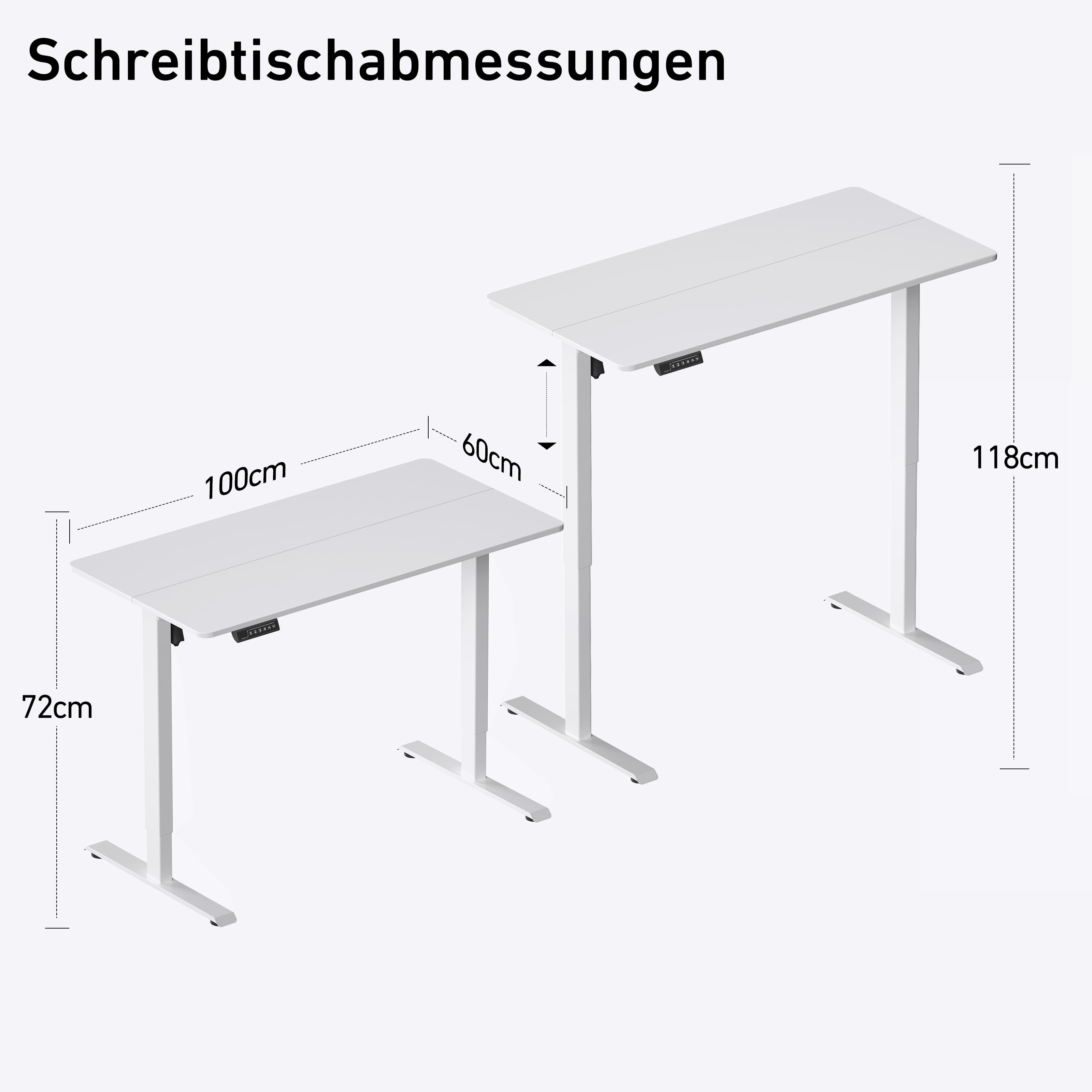 DeerRun® Elektrisch Höhenverstellbarer Schreibtisch