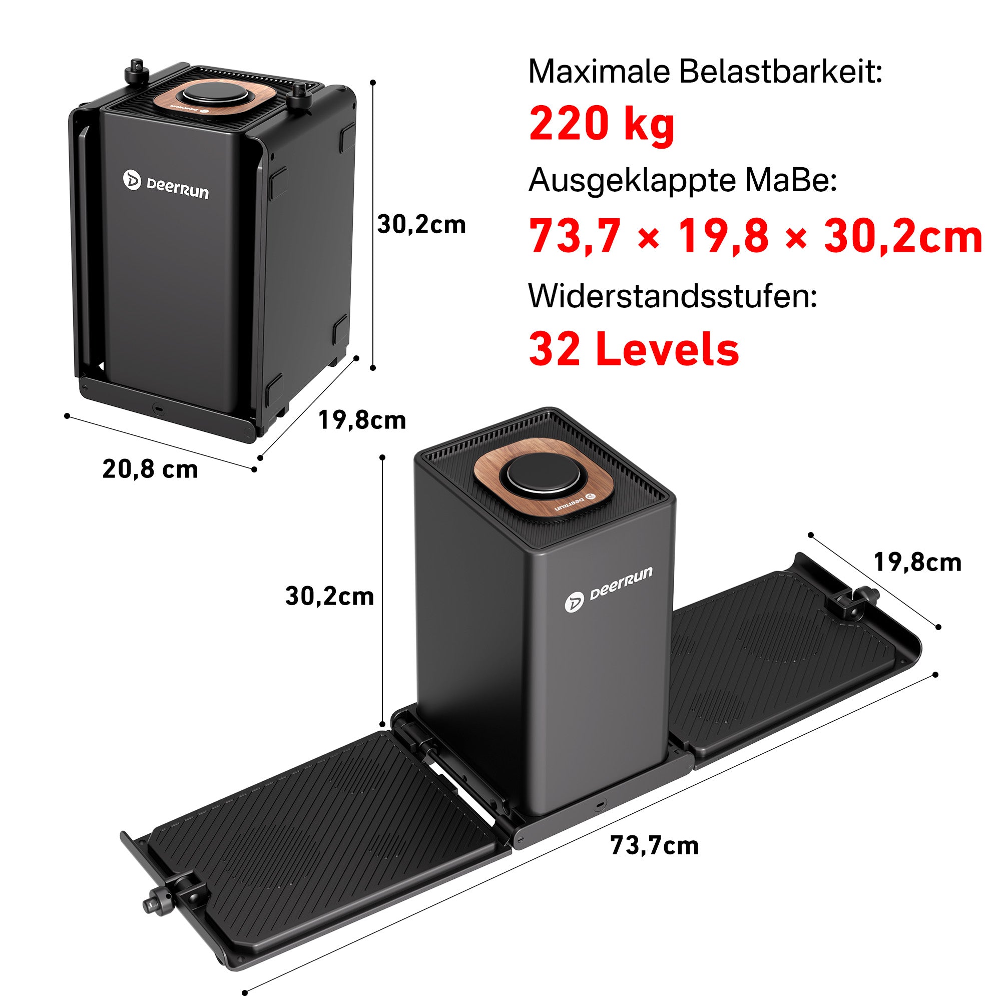 DeerRun Forgenix Fold 1 Klappbare Kraftstation mit integriertem Display