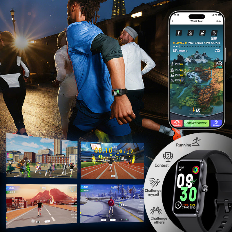 DeerRun® Fitness-Smartwatch: Mit der PitPat-App synchronisieren & Workouts aufzeichnen