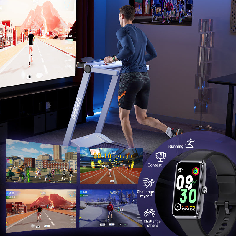 DeerRun® Fitness-Smartwatch: Mit der PitPat-App synchronisieren & Workouts aufzeichnen