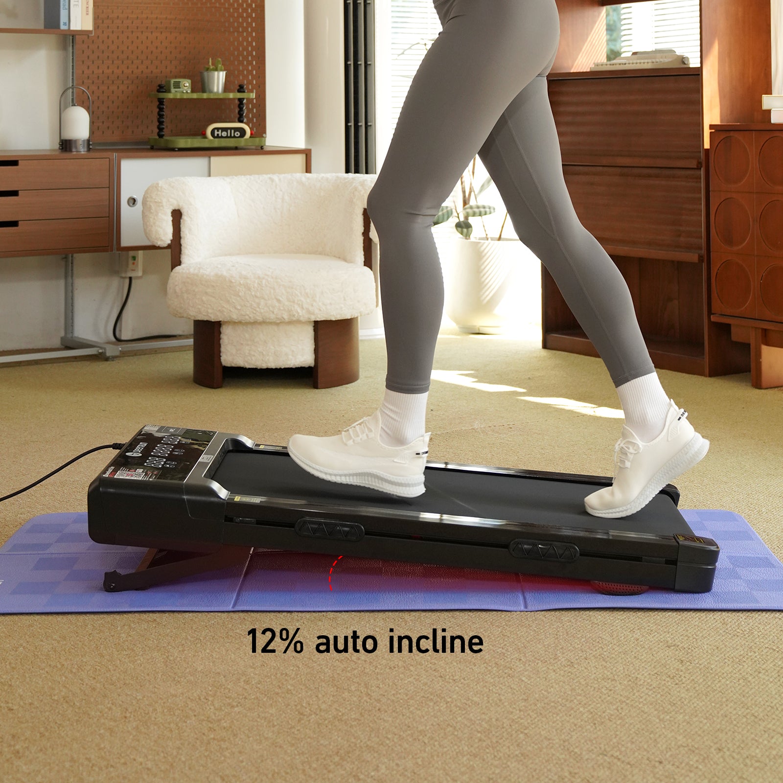 DeerRun Z10 Smart Incline Laufband #Farbe_Vollschwarz