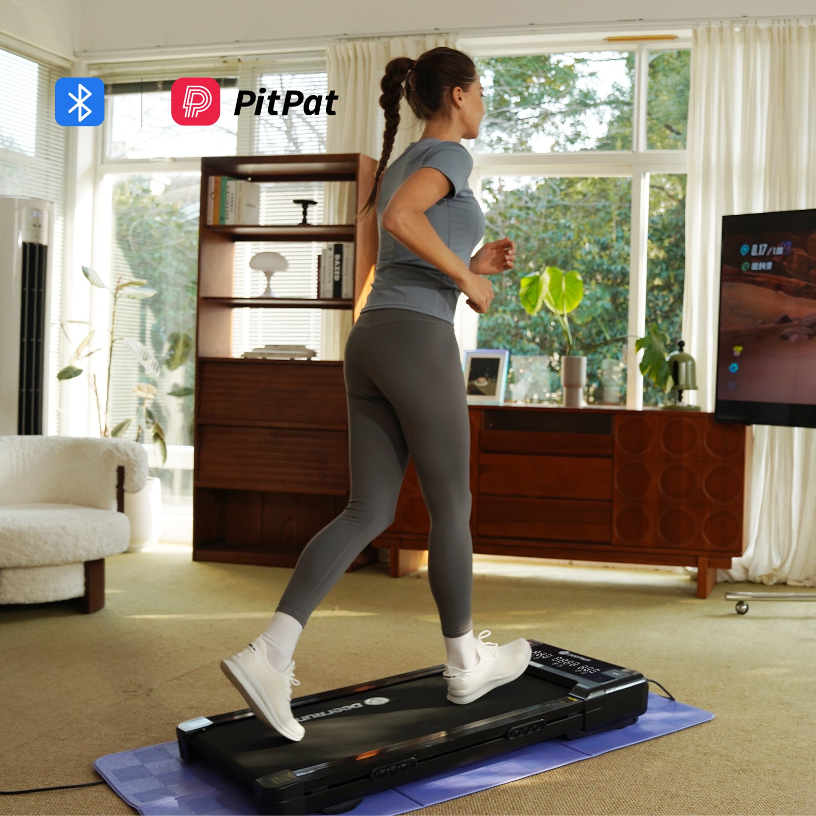 DeerRun Z10 Smart Incline Laufband #Farbe_Vollschwarz