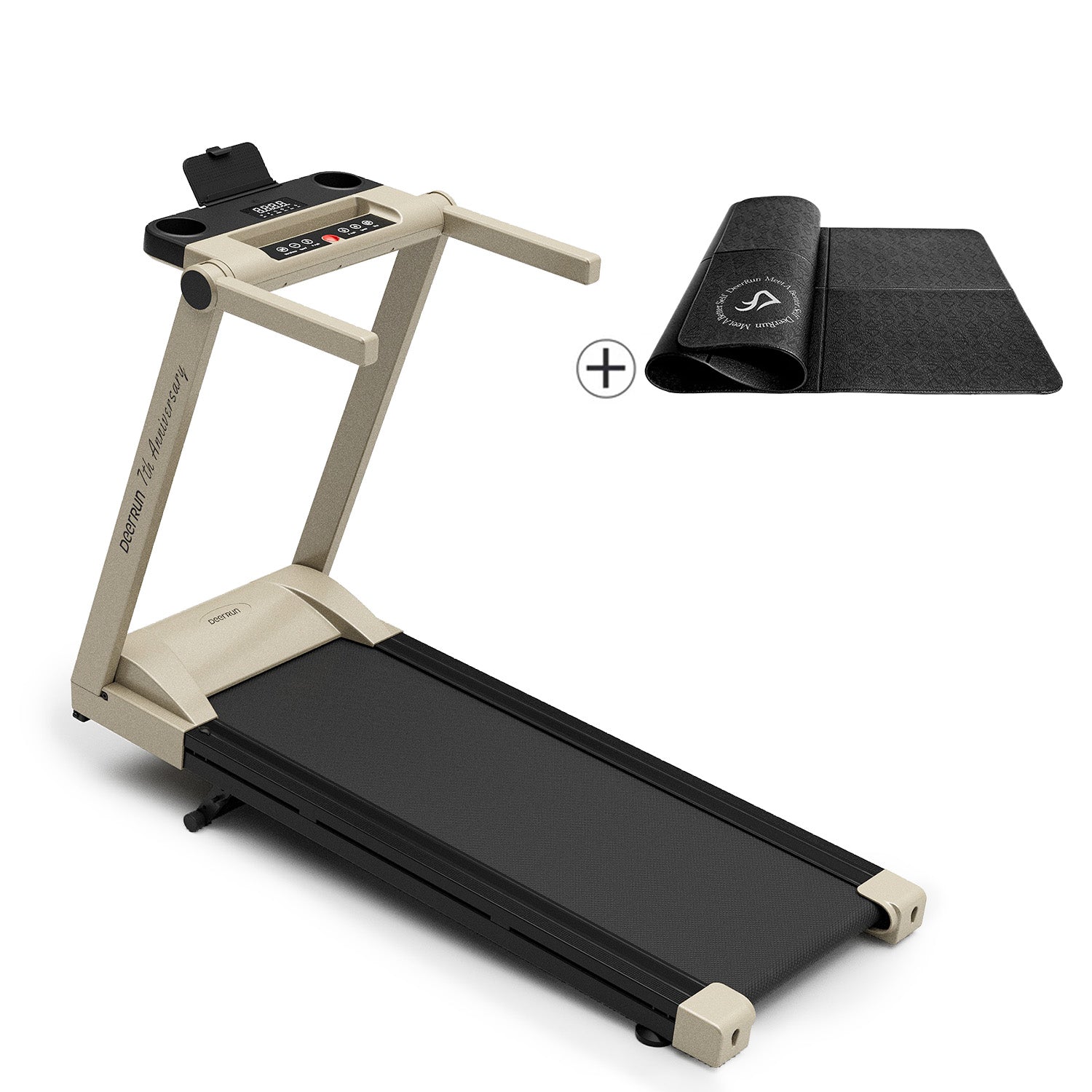 DeerRun A1 Pro Move+ – Faltbares Laufband mit 6 % Steigung | 2025 Upgrade-Chip & NFC-Unterstützung | 158 kg Tragkraft, bis zu 16 km/h