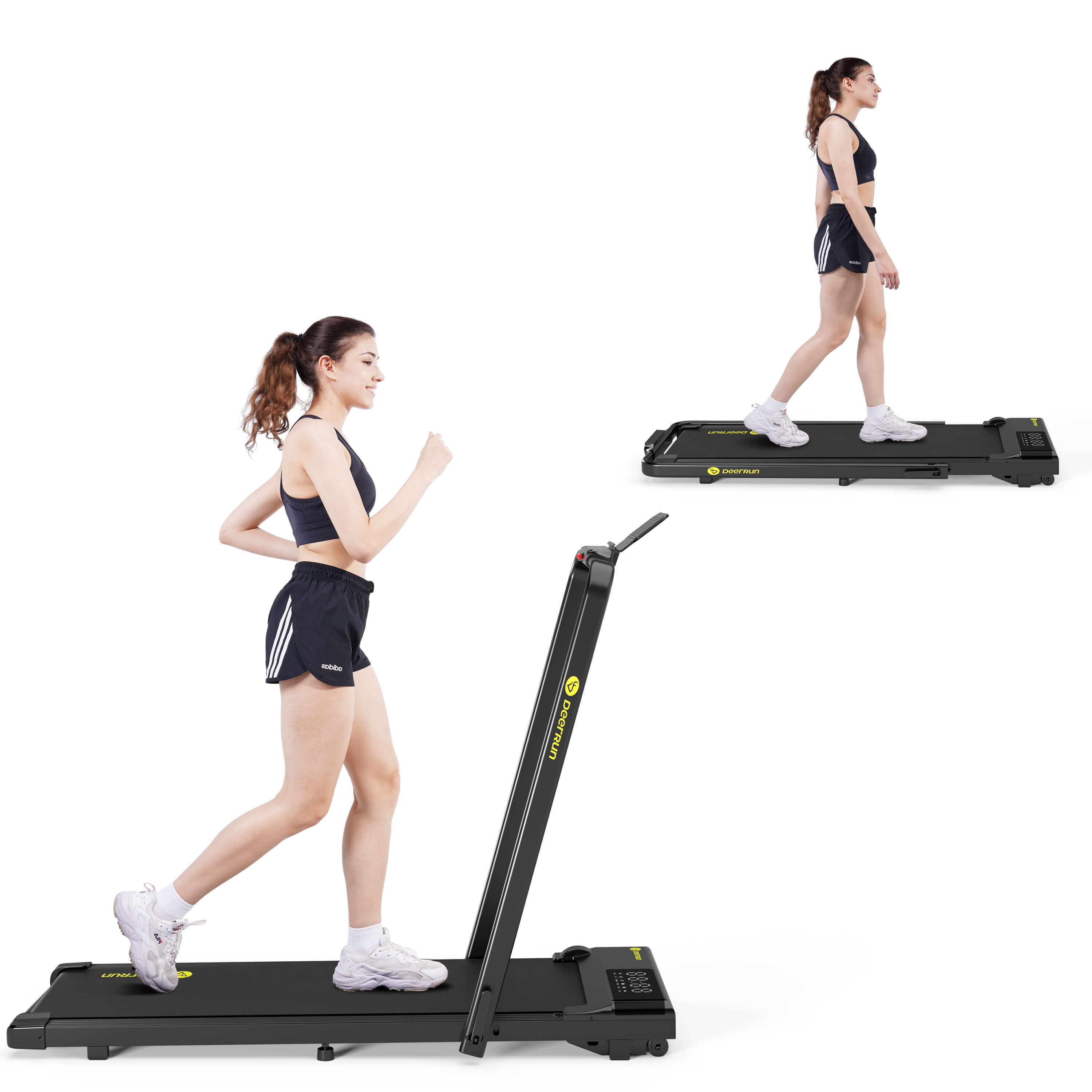 DeerRun A5 Pro Smart 2 in 1 Folding Treadmill Black