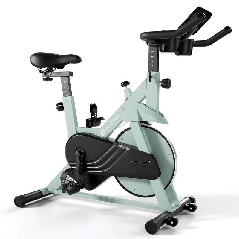 DeerRun S500 Indoor-Smart-Bike mit einstellbarem magnetischem Widerstand und leisem Riemen und PitPat App